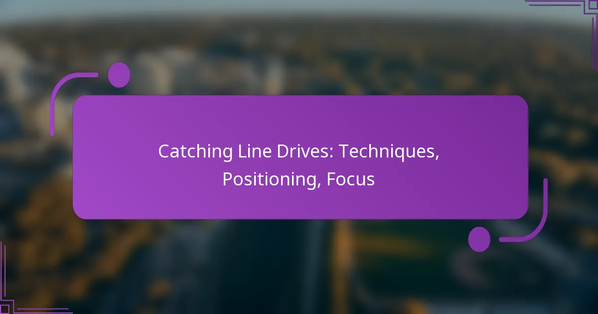 Catching Line Drives: Techniques, Positioning, Focus