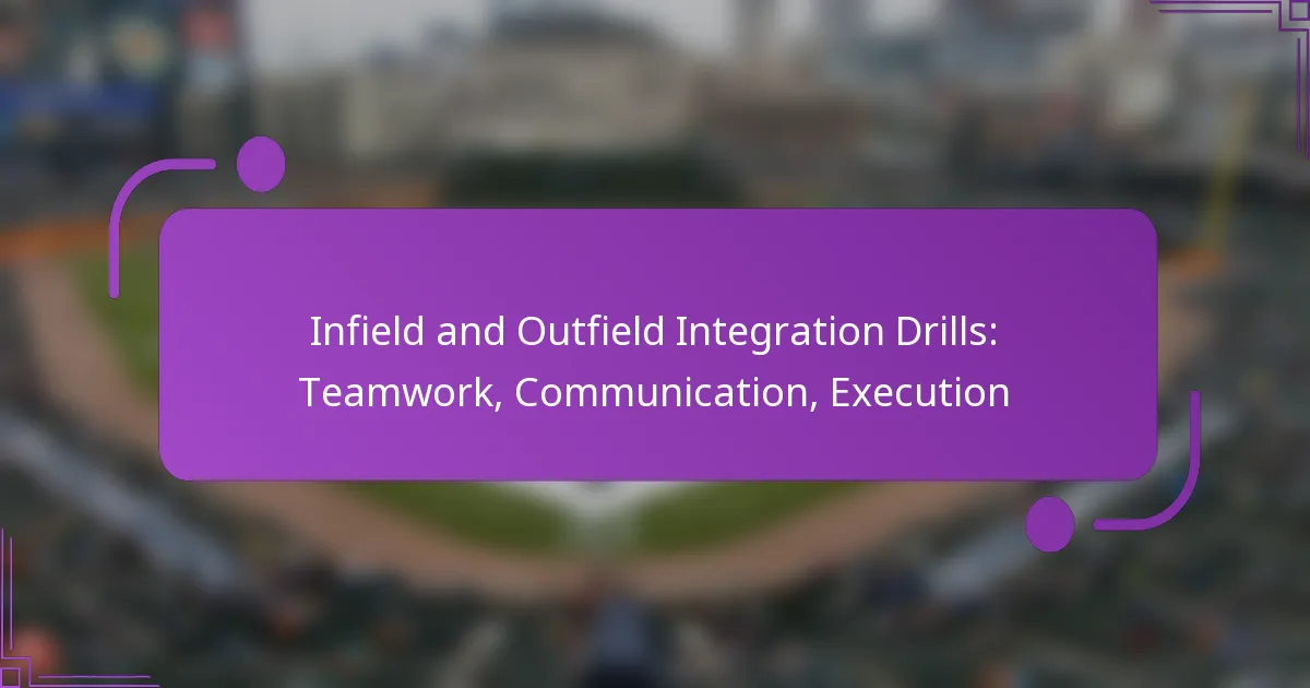 Infield and Outfield Integration Drills: Teamwork, Communication, Execution