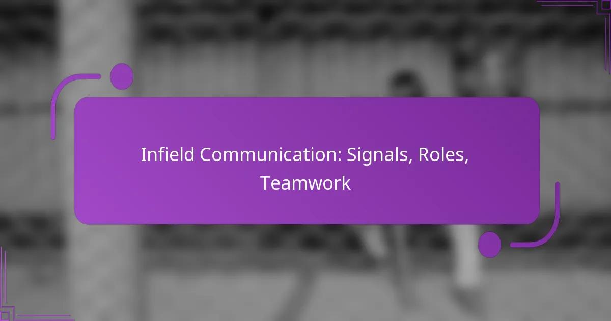 Infield Communication: Signals, Roles, Teamwork