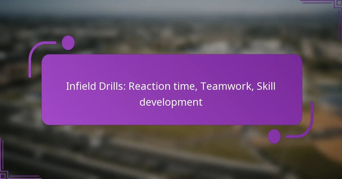 Infield Drills: Reaction time, Teamwork, Skill development