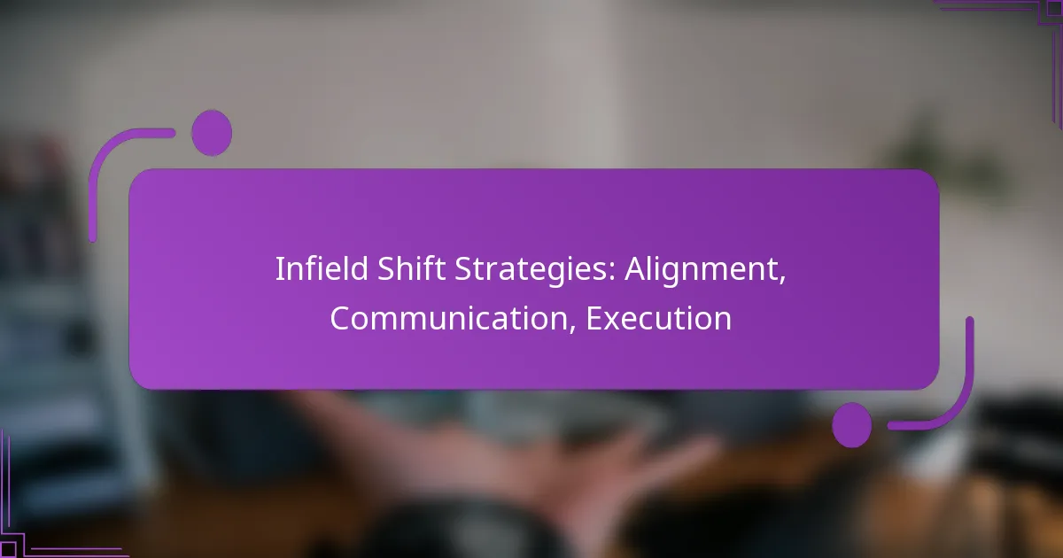 Infield Shift Strategies: Alignment, Communication, Execution