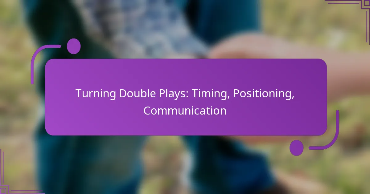 Turning Double Plays: Timing, Positioning, Communication