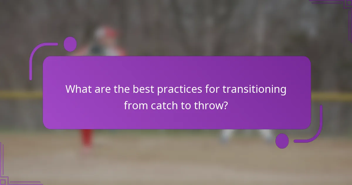 What are the best practices for transitioning from catch to throw?